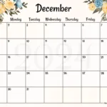 Free Printable & Fillable December Calendars 2024 | December 2024 Calendar With Holidays First Printable