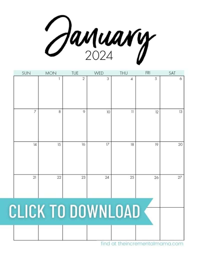 Free Printable Monthly Calendar 2024 - January To December - The | Calendar 2024