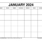 January 2024 Calendar Printable Template With Holidays | 2024 Printable Calendar January To December