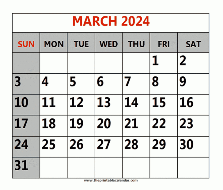 Calendar Showing March December 2024 Printable | Calendar 2024