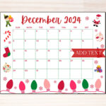 Monatskalender Dezember 2024, Weihnachtskalender | December 2024 Calendar With Holidays Printable