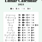 Moon Phase Calendar   Cute & Free Printable 2024 Lunar Calendar | December 2024 Moon Calendar Printable