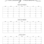 November December 2024 Calendars   28 Printables | Printabulls | November December 2024 And January 2025 Printable Calendar