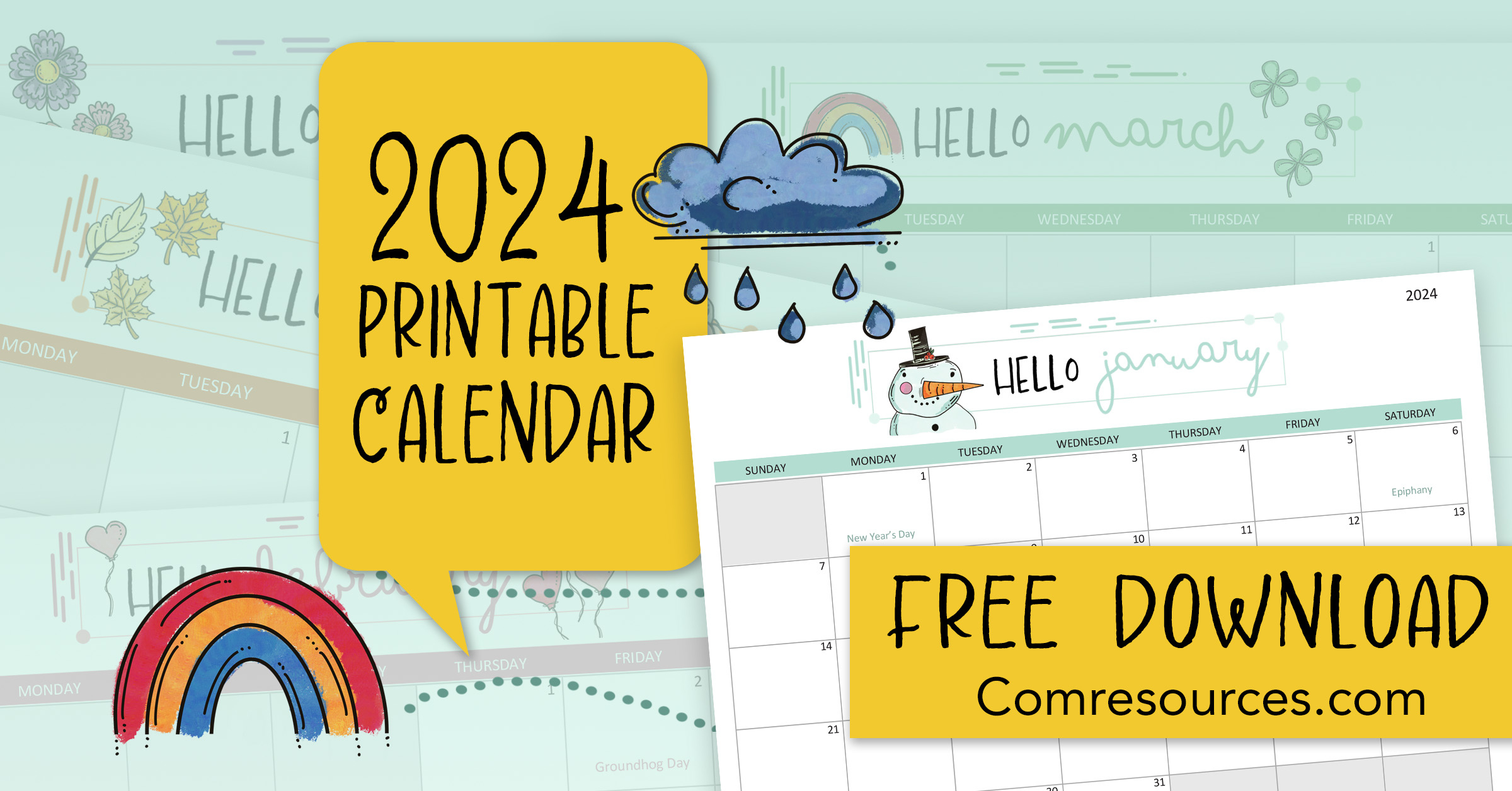 Printable 2024 Church Calendar | Churchart Blog | 2024 Presbyterian Planning Calendar Printable July December