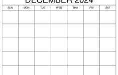 Printable December 2024 Calendar Templates With Holidays | 2024 March December Calendar Printable