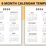 Six Months Calendar Printable   Free Template ⋆ Love Our Real Life | 6 Month Calendar July To December 2024 Printable