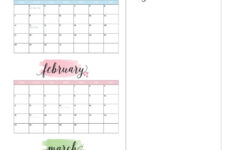 Three Month/Quarterly Calendars – 36 Free Calendars | Printabulls | Printable 3 Month Calendar December 2024 – January February 2025