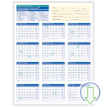 2024 Downloadable Academic Year Employee Attendance Calendar | 2024 2025 Attendance Calendar