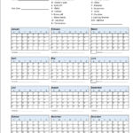 2024 Employee School Attendance Tracker Calendar, Employee | 2024 2025 Attendance Calendar