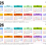 2025 2026 Two Year Calendar   Free Printable Pdf Templates | 2025 And 2026 Calendar With Holidays Printable Free