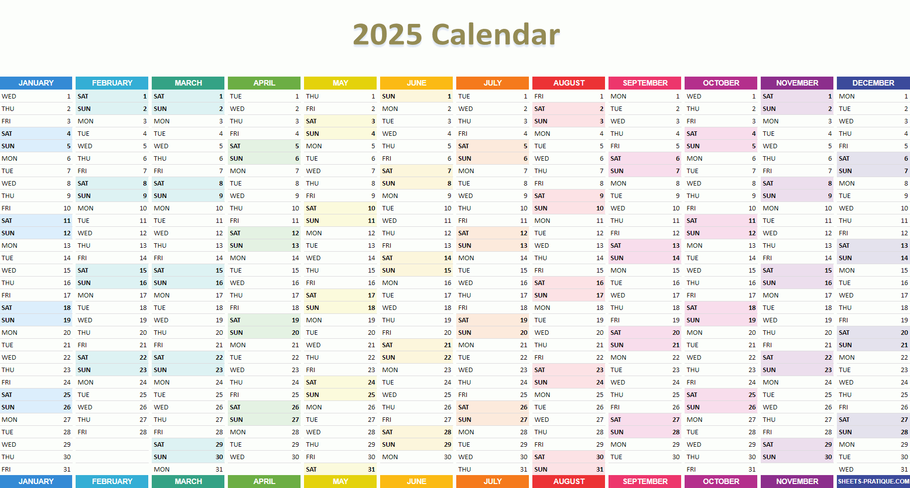 2025 Calendar | Calendar 2025