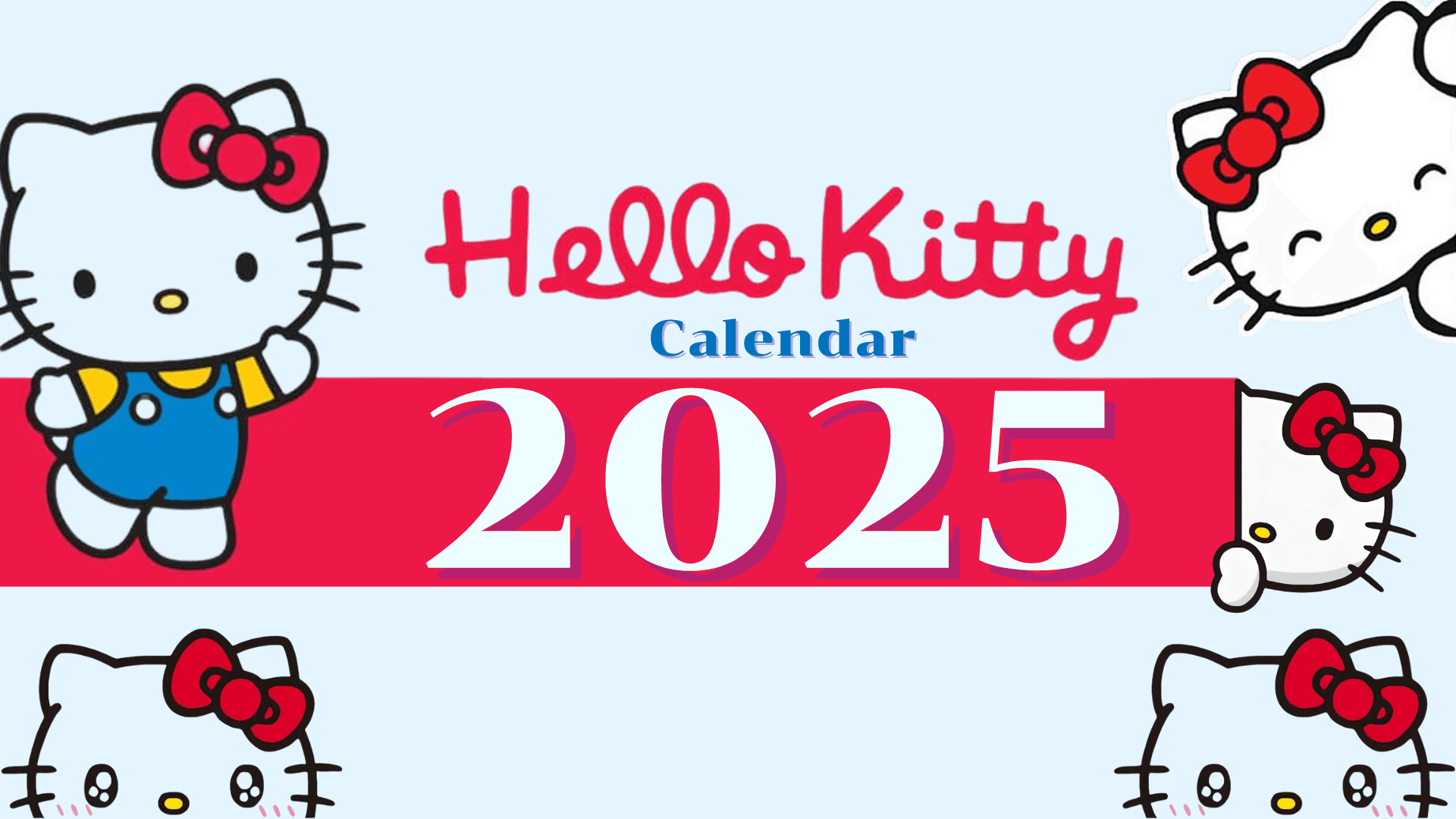 2025 - Calendar - Hello Kitty - Template -Kjc.creativedesigns | Hello Kitty January 2025 Calendar Printable