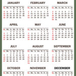 2025 Calendar With Holidays, Printable Free, Vertical, Green | 2025 Calendar With Holidays Printable Free