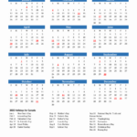 2025 Canada Calendar With Holidays | 2025 Calendar Canada Printable