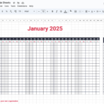 2025 Excel And Google Sheets Holiday Tracker: Simplify Your Leave |  Calendar 2025