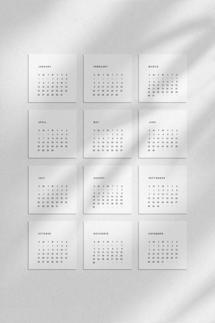 2025 Mini Calendar Printable | Calendar 2025