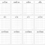 2025 Minimal Calendar Printable (Vertical & Horizontal!)   Jellymemos | 2025 Vertical Calendar Printable