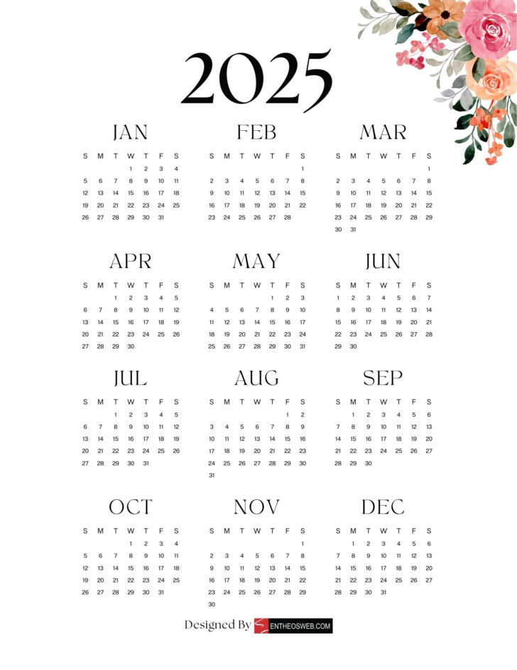 Free Printable 2025 Calendar Printable Free Download | Calendar 2025