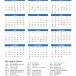 2025 Philippines Calendar With Holidays |  Calendar 2025