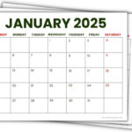 2025 Printable Calendars (56 Free Pdf Printables) | 2025 Calendar Free Printable