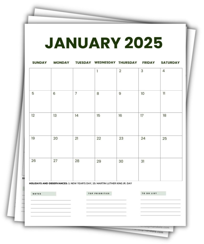 2025 Printable Calendars (56 Free Pdf Printables) | Calendar 2025