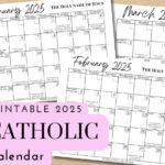 2025 Printable Catholic Monthly Calendar Liturgical Calendar With |  Calendar 2025