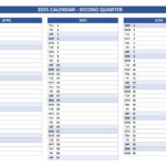 2025 Quarterly Calendar To Print | 2025 Quarterly Calendar Printable