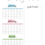 2025 Three Month/Quarterly Calendars   36 Free Cals | Printabulls | 3 Month Calendar Printable 2025