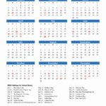 2025 United States Calendar With Holidays | 2025 Calendar Printable With Holidays