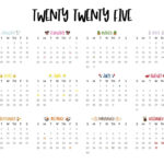 2025 Yearly Calendars   29 Free Printables | Printabulls |  Calendar 2025