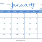 40+ Printable January 2025 Calendars | Free Pdf   Calendarkart | 2025 Calendar Printable January