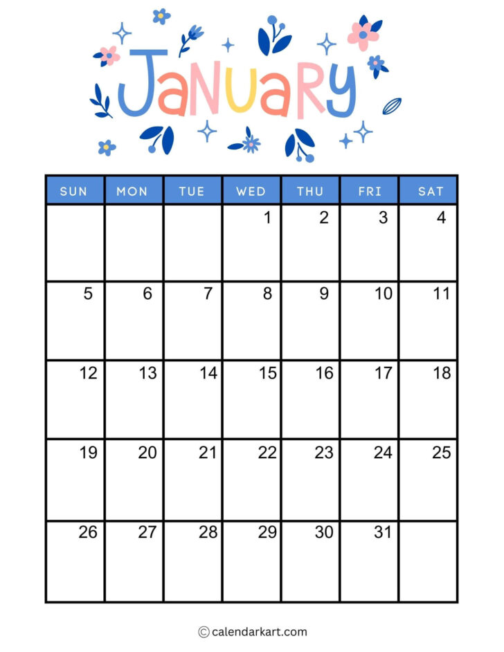 Monthly Planner January 2025 Printable | Calendar 2025