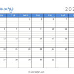 40+ Printable January 2025 Calendars | Free Pdf – Calendarkart |  Calendar 2025