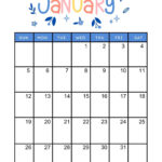 40+ Printable January 2025 Calendars | Free Pdf   Calendarkart | January 2025 Calendar Vertical Printable