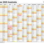 Australia Calendar 2025   Free Printable Pdf Templates |  Calendar 2025