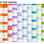 Australia Calendar 2025   Free Printable Pdf Templates |  Calendar 2025