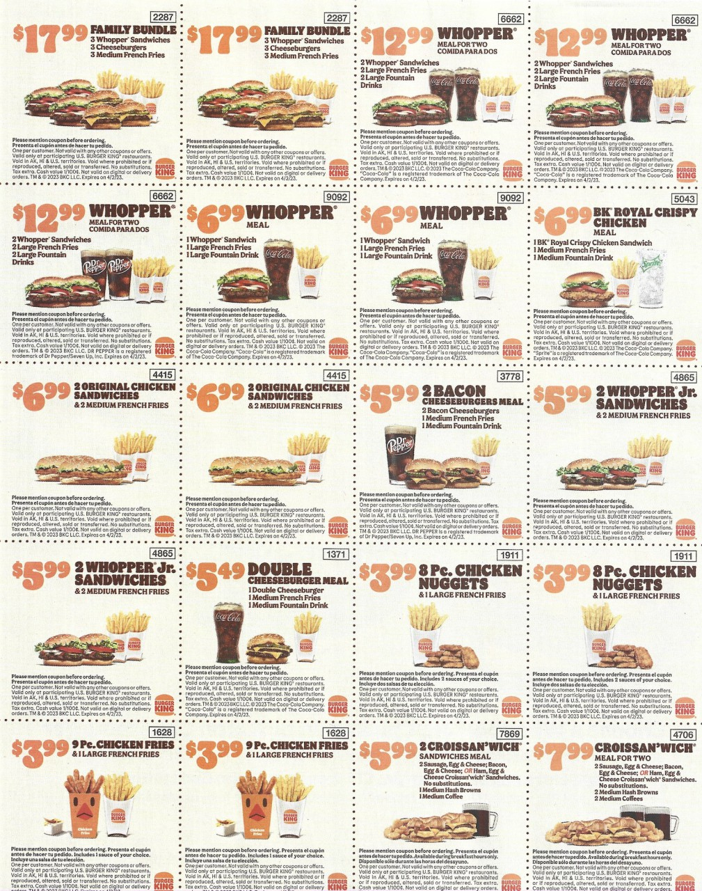 Burger King Chicago Deal Coupons $6 Your Way Meals - Expires 04/02 | January 2025 Subway Coupons Printable