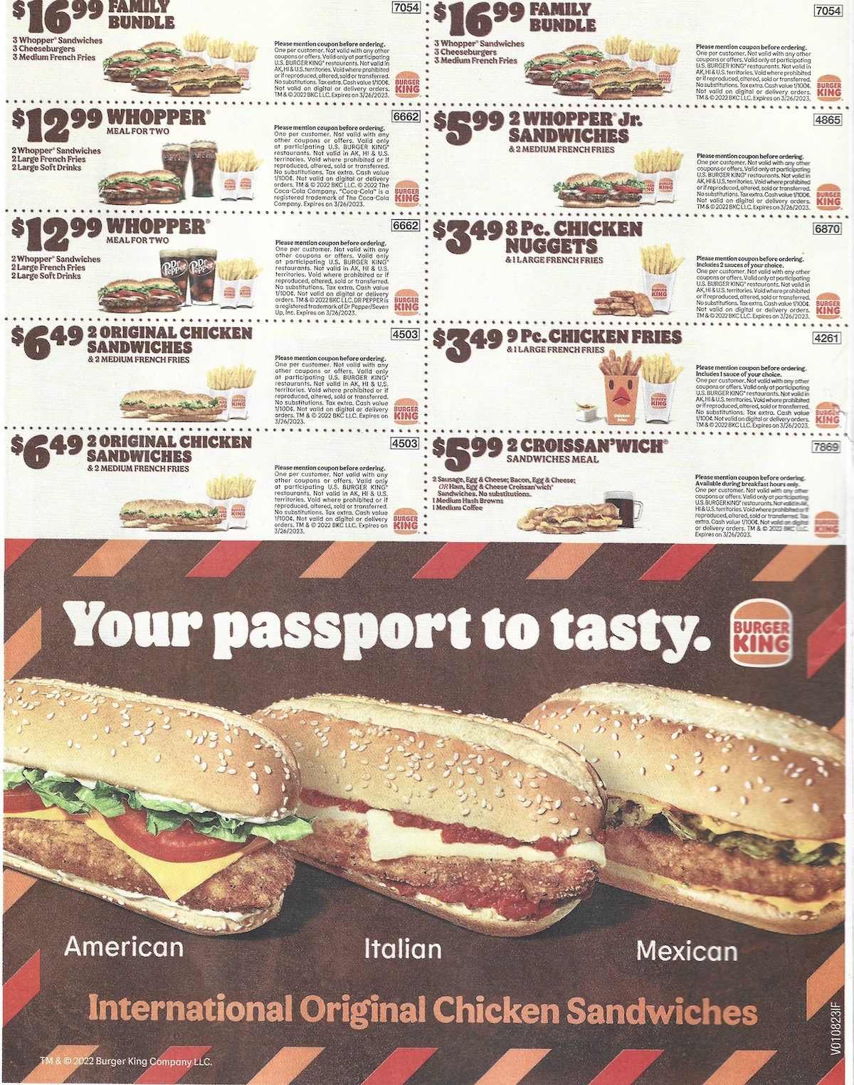 Burger King Chicago Deals Coupons January 2023 - Expires 3/26/2023 | Calendar 2025