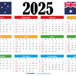 Calendar 2025 Australia With Holidays And Festivals | Calendar 2025 Australia Printable