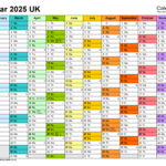 Calendar 2025 (Uk)   Free Printable Pdf Templates | 2025 Calendar Planner Printable