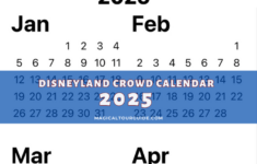 Disneyland 2025 Crowd Calendar – Disneyland Resort Tips And More |  Calendar 2025