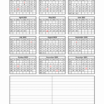 Download Blank Calendar 2025 With Space For Notes (12 Months On | 2025 12 Month Calendar On One Page Printable