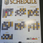 🏒2023 2024 Las Vegas Golden Knights Schedule Card New🏒‼️Stanley | Vegas Golden Knights Printable Schedule Calendar 2025