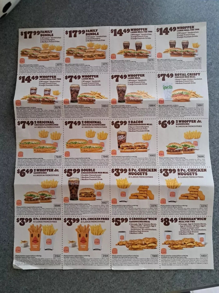 Food &amp;amp; Beverage Coupons For Sale | Ebay | January 2025 Subway Coupons Printable