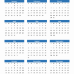 Free 2025 Calendars In Pdf, Word, Excel | 2025 12 Month Calendar On One Page Printable