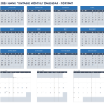 Free Blank Calendar Templates   Smartsheet |  Calendar 2025