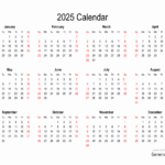 Free Calendar For 2025 |  Calendar 2025