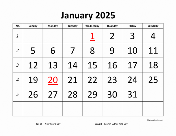 2025 Printable Calendar by Month Printable Free | Calendar 2025