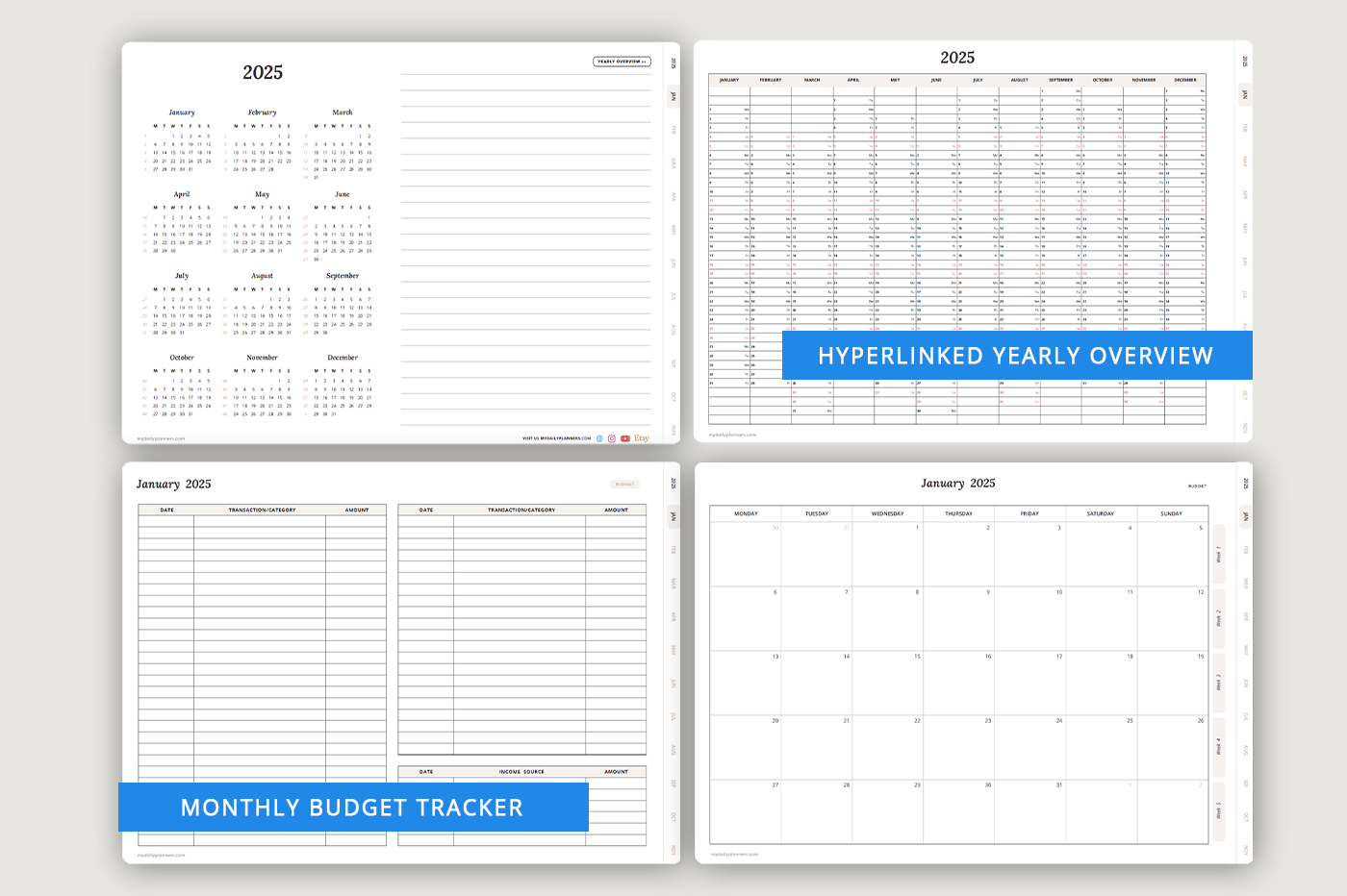 Goodnotes Marketplace | Digital Notebooks, Planners &amp;amp; Covers | Ppe Employee Attendance Calendar 2025