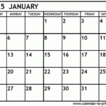 January 2025 Calendar Printable |  Calendar 2025